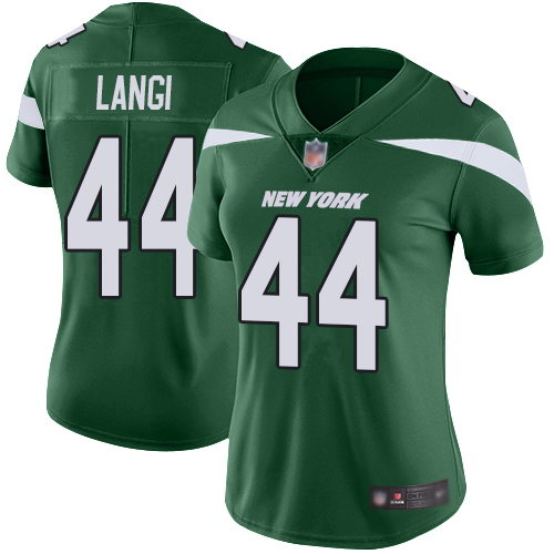 New York Jets Limited Green Women Harvey Langi Home Jersey NFL Football #44 Vapor Untouchable->women nfl jersey->Women Jersey